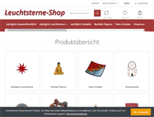 Tablet Screenshot of leuchtsterne-shop.de